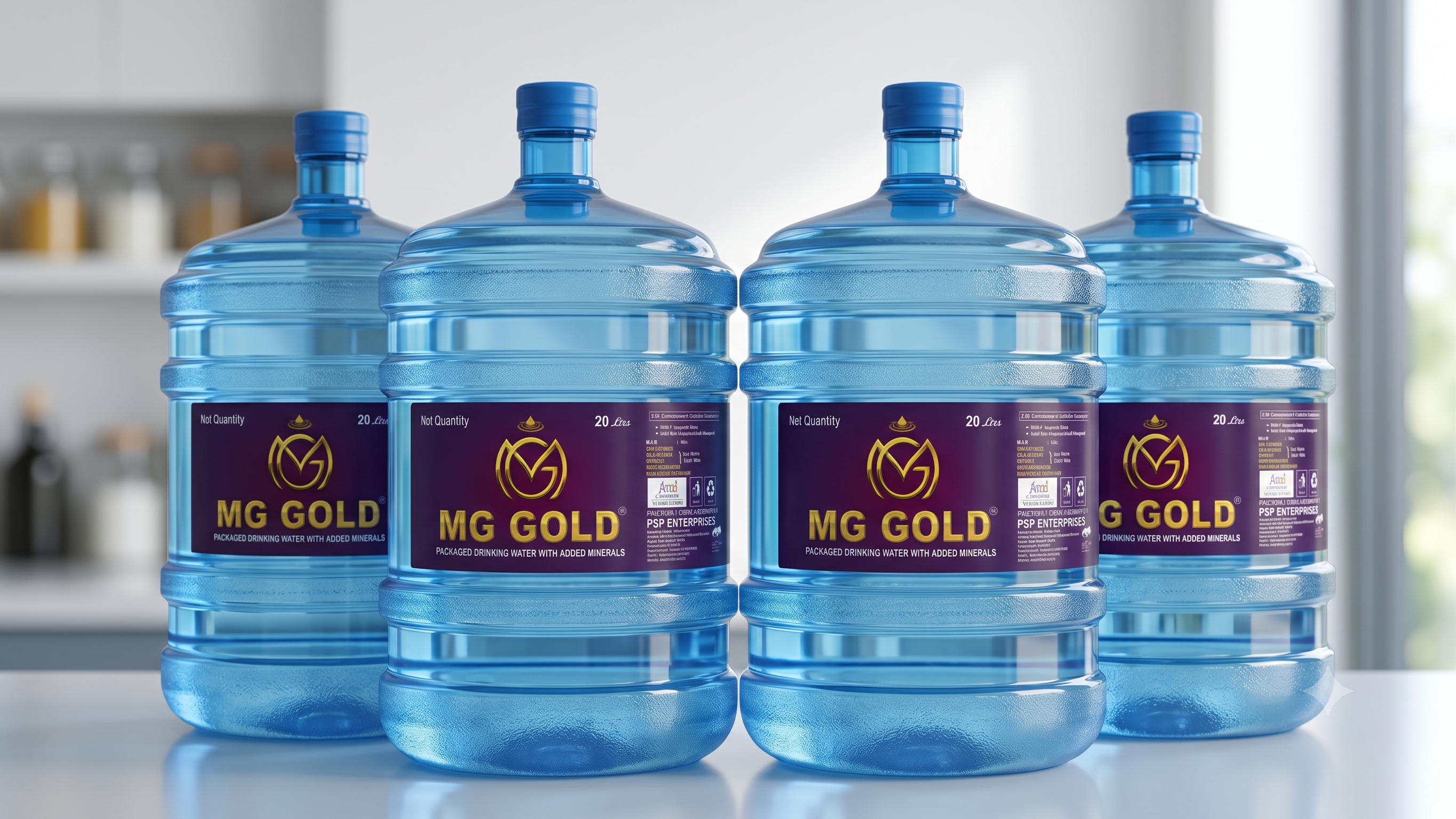 MG Gold 20 litre drinking water jars